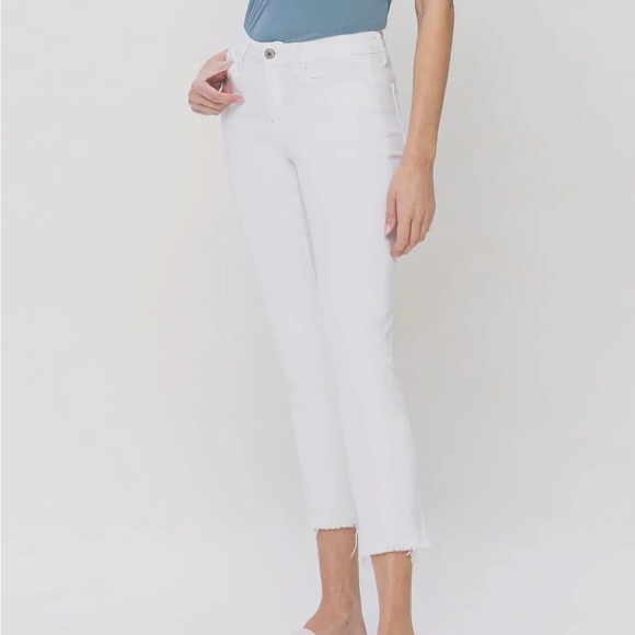 Vervet By Flying Monkey - High Rise Distressed Clean Cut Crop Skinny Jeans